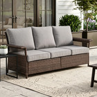 Outdoor Patio Furniture Rattan Swivel Chairs sofa  1-3pc Wicker Conversation Set