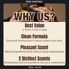 Beard Balm Set 2 X 2 Oz Sandalwood   Unscented Medium Hold