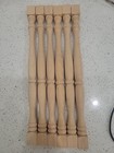 Pack 6 Of 13-inch Unfinished Wooden Baluster Spindles  European Decorative   