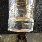 2pc Clear Glass Shot Glasses 1 Oz Gold Crown-hotel Del Coronado-san Diego