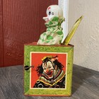 Mattel Vintage 1953 Tin Clown Jack-in-the-box Crank Toy Non-working No  507