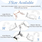 15 Pcs Eyeglasses Nose Pads  U Shaped Glasses Bridge Strap Pads Screw-in Soft Si