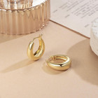 14k Gold Hoop Earrings For Women Vintage Chunky Earring For Womens