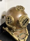 Vintage 1941 U s Navy Mark V Brass   Copper Diving Helmet  Replica