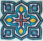 Pier 1 Christmas Table Runner Blue White Snowflakes Embroidered 13   x72    Ec