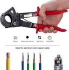 Ratchet Cable Wire Cutter Ratcheting Hand Tool Heavy Duty Aluminum Copper