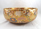 Fine Antique Satsuma 1000 Flowers Large Lobed Bowl 9 75  Dia X 3 75  Signed Euc