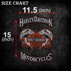Harley Davidson Set Of 3 Double Eagle Patch - Embroidered Motorcycle Iron sew On