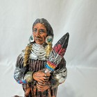 Native American Indian   Wolf Figurine Young Inc American Frontier Collection