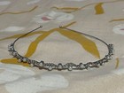 David s Bridal Crystal Pearl Metal Headband