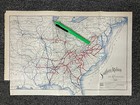1905 Antique Southern Railway System Map Southern Sou Railroad Rr Now Ns