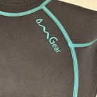 Om Gear Youth Full Wetsuit Black W  Blue Stitching Back Zip Size 8