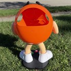 M m s Orange Character Candy Display Advertising Figure Wheeled Store 36    Tall