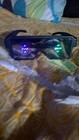 Led Light Up Costume Glasses Black Multicolor Party Adult Unisex One Size