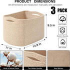 Storage Baskets For Organizing Shelves  Woven Cotton Rope Basket For Storage  Do