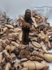Large Big Lot Of Mini Olive Wood Figures Handmade Made In Israel Christianity