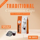 Travel Pack - Pre-filled Traditional Communion Cup - Bag Of 50 With Wafer And   