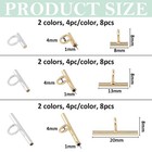 24pcs 3size Brass Pin To Pendant Converter Brooch Converters Brooches Pins To   