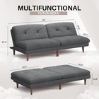Futon Couch Sofa Bed     Modern Convertible Futon With Adjustable Backrest     Comfy