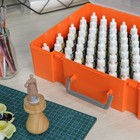 Model Paint Organizer Pigment Bottle Storage Suitcase Holds 88pcs Bottles