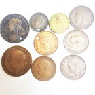 Wwii Ww2 40 Coin Lot France Japan Belgium Sweden China Mexico Silver Paper 