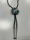 Sterling Silver 925 Navajo Turquoise Horse Bolo Tie 18  Handmade Emp Signed