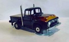 Aurora Black Flamed 1956 Ford F100 Pickup T-jet Ho Slot Car Pn 1941-001