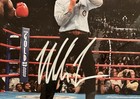 Iron Mike Tyson Signed Photo With Holyfield 12x18 Framed Jsa Witness    