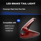 Tail Light Assembly Compatible With Honda Crv 2020 2021 2022 - Led Brake Tail Li