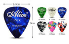 Guitar Picks  6 Thickness Guitar Pick Thin  Medium  Heavy - Multicolor