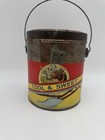 Vtg 1920s Large   Plow Boy  Paper Label Chewing Smoking Tobacco Tin