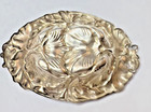 Repousse Gorgeous Flowers Alvin Sterling 3 5 8  Nut Bowl Excellent No Mono Oruse