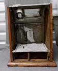 Antique Roberts Mills Slot Machine Empty Cabinet Poinsettia Style Nice Restored