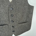 New Crewcuts J Crew Suit Vest Boys Size 10 Wool Brown Herringbone Cotton Lining