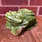 Hand-carved Nephrite Jade Frog Figurine Natural Gemstone Animal Sculpture For He