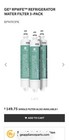 Ge Rpwfe3pk Rpwfe Refrigerator Water Filter 3-pack 170 Gal Lead Carbon