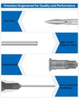 22g 1 Inch Disposable Injection Needle Dispensing Accessories  Sterile 