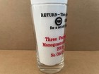 Vintage Pure Oil   Gas Dealer Promo Drinking Glass Gasoline Service Station  21