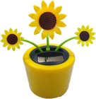 Solar Dancing Flower Sunflower Solar Powered Dancing Toys Car Swinging Toy Su   
