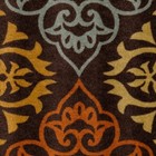 Skid-resistant Carpet Runner Hall Area Rug Kaleidoscope Bloom Brown