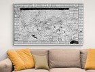 Pictorial Map Of Mono County Ca Mining Sites  Mountains  Lakes   Historic Trails