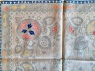 Antique Early-mid 1900   s German Centerpiece Linen Doily  15 5    X 17 5   