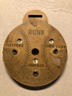 Becker Mayer   Co Baseball Scorer Fob 1910 Vintage Graduate Viking Wooly Boy