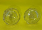 Lot Of 2 Glass Decanter Bottle Stopper Only Vintage Blown Glass
