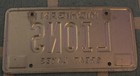 Detroit Lions Michigan Vanity License Plate 1997