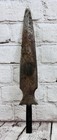 Antique Hand Forged Iron Spear Head 13 5 Inch Leaf Blade Sharp Tribal Hunting