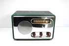 Vintage 1940s Detrola Mid Century Chrome Facade Antique Old Tube Radio   Working