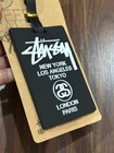 Stussy World Tour Black Luggage Tag Travel Bag Id Card Holder Streetwear New