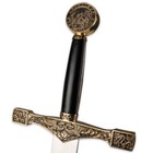 Legends In Steel Excalibur Deluxe Sword Gold Finish With Scabbard   45  Overall