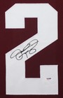 Johnny Manziel Autographed And Framed Maroon A m Jersey Auto Psa Coa